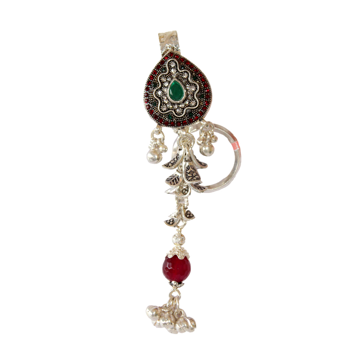 22k Gold Indian Saree Key Chain