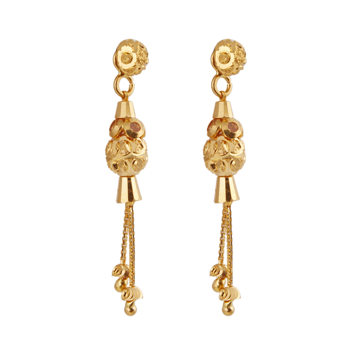 Gold earrings below 7000 sale