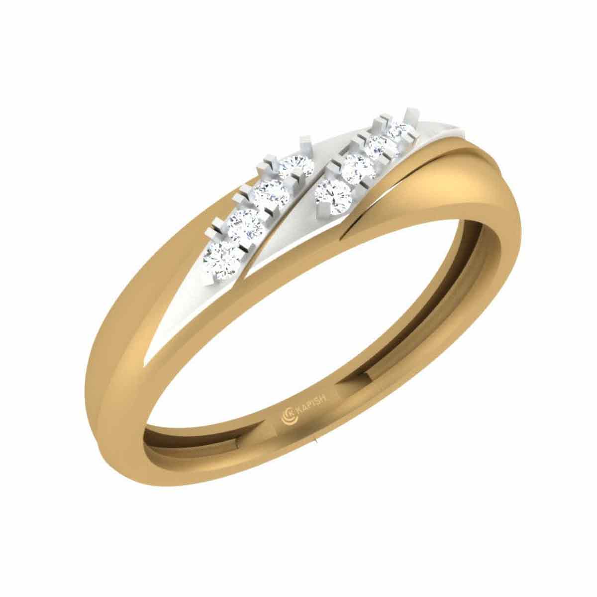 98% Golden Silver Double Layour Diamond Ring, Weight: 25g at Rs 90000 in  Mumbai