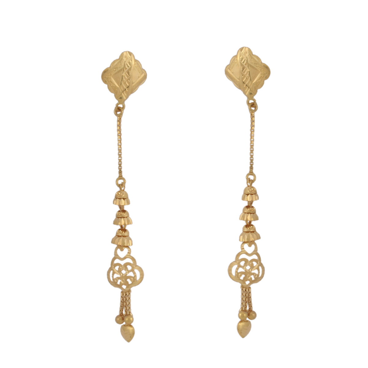 Buy Rose Gold Bewitching Bar Dangler Earrings for Women Online in India